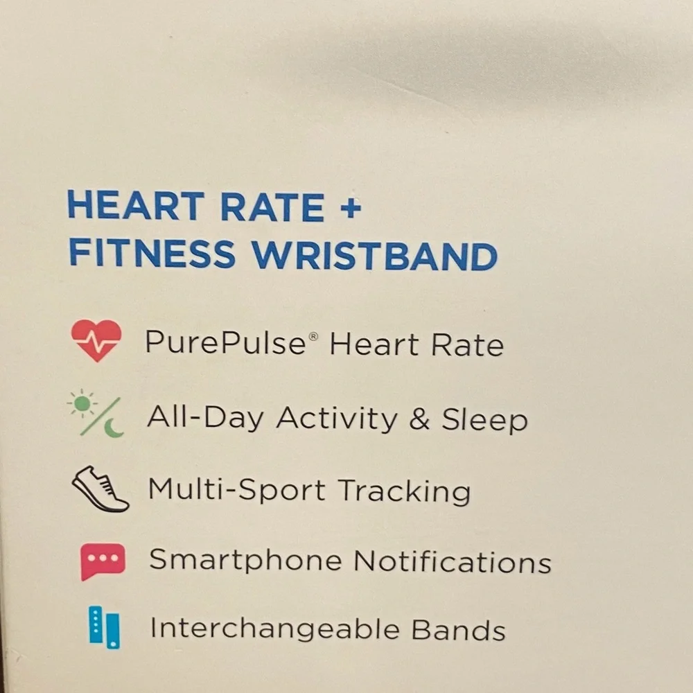 Fitbit Charge 2 Heart Rate+Fitness Wristband Stainless Steel Tracker Black New
